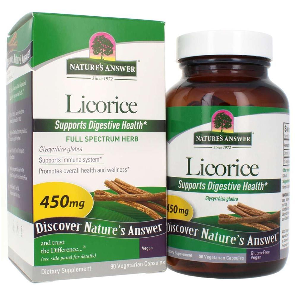 Nature's Answer - Licorice Root 450mg Capsules 90's