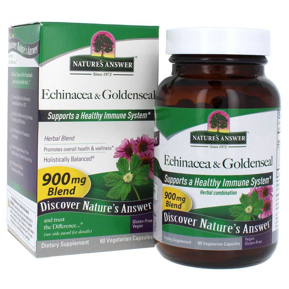 Nature's Answer - Echinacea & Goldenseal 900mg Capsules 60's