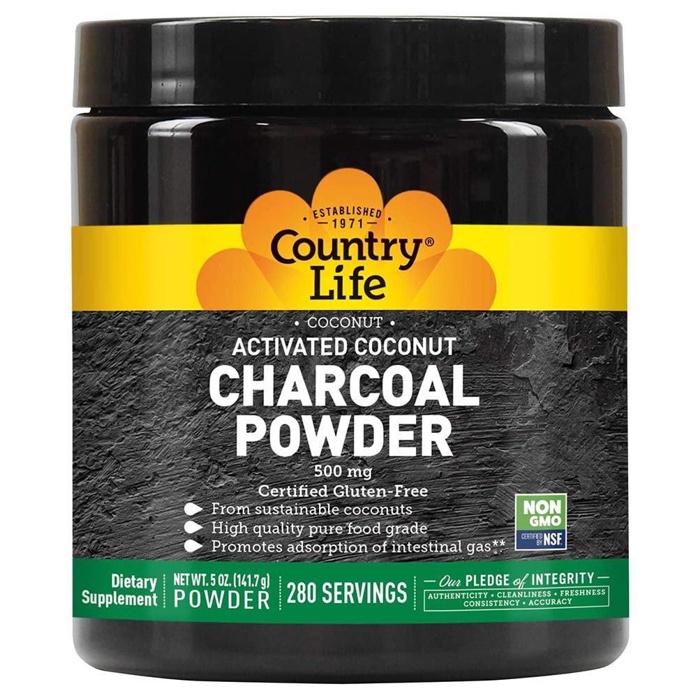 Country Life - Activated Coconut Charcoal 500mg Powder