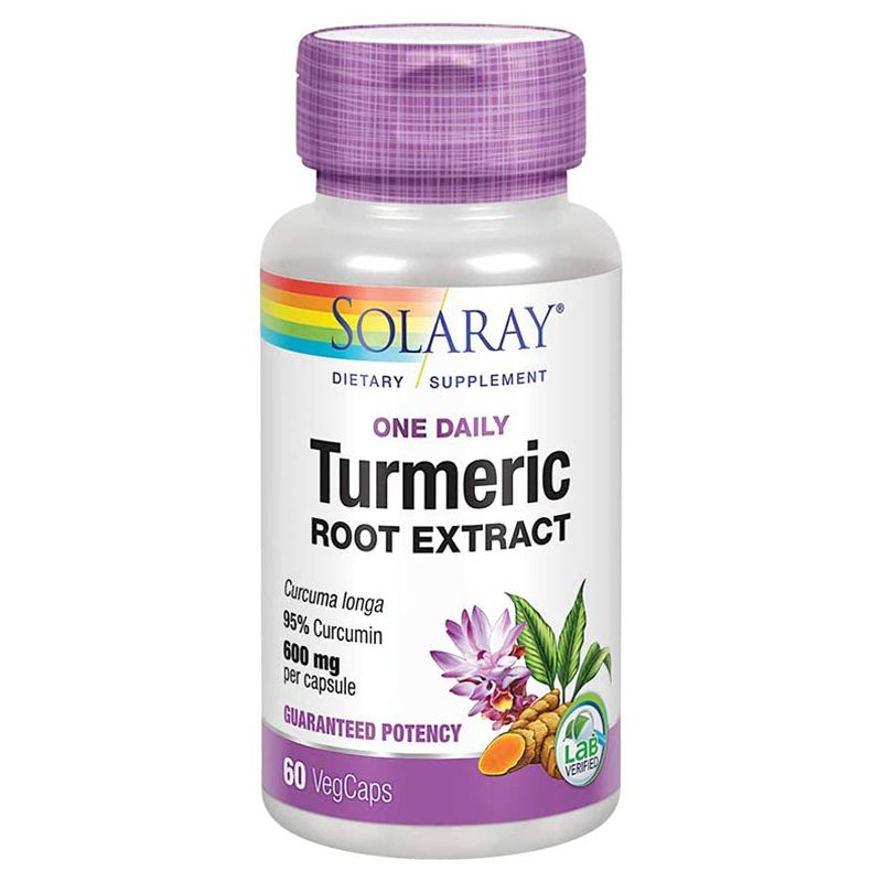 Solaray Once Daily Turmeric Root Extract, 60 Capsules