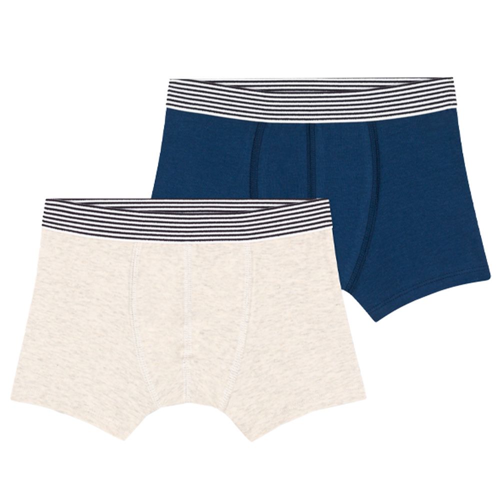 Petit Bateau - 2pc-Set - Boy's Cotton & Elastane Boxer Shorts
