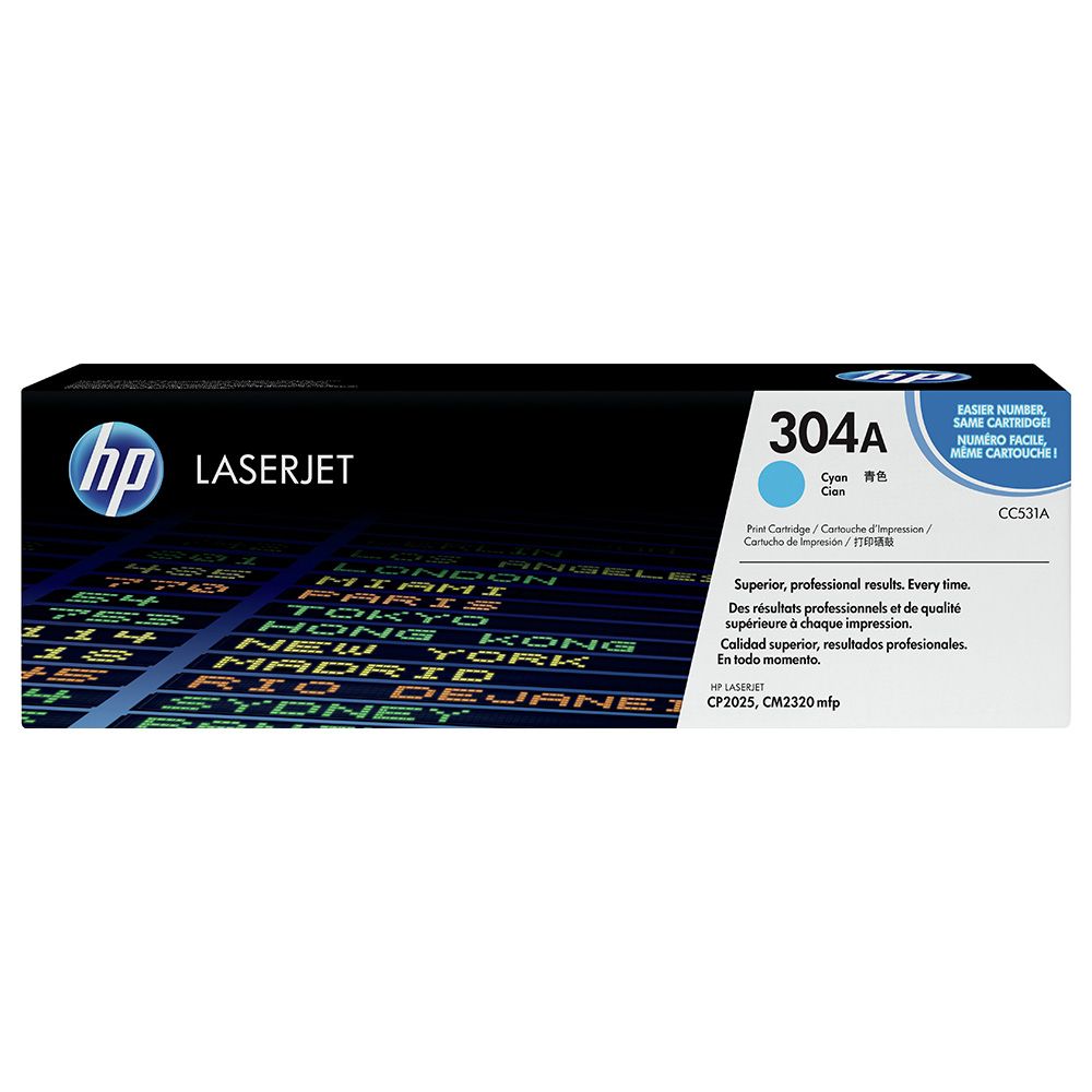 اتش بي - خرطوشة تونر طابعة اتش بي 304A - أزرق CC531A