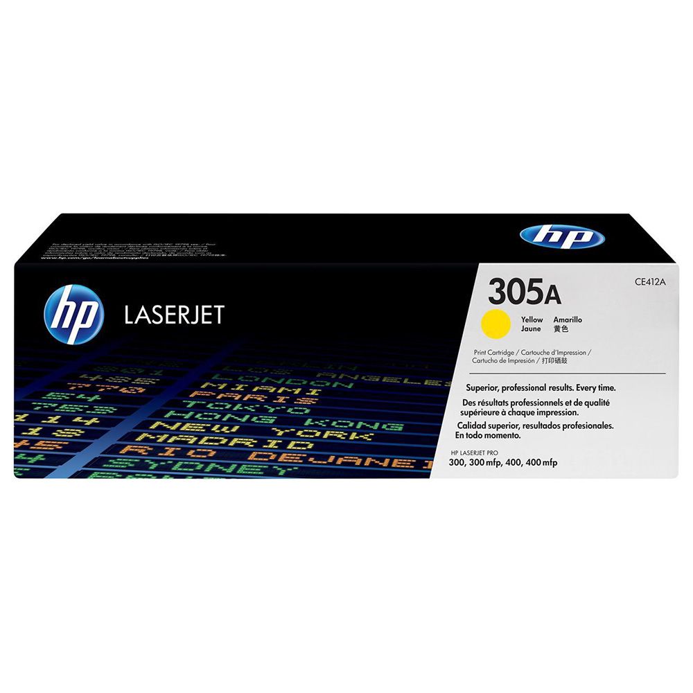 HP - 305A Original LaserJet Toner Cartridge CE412A - Yellow