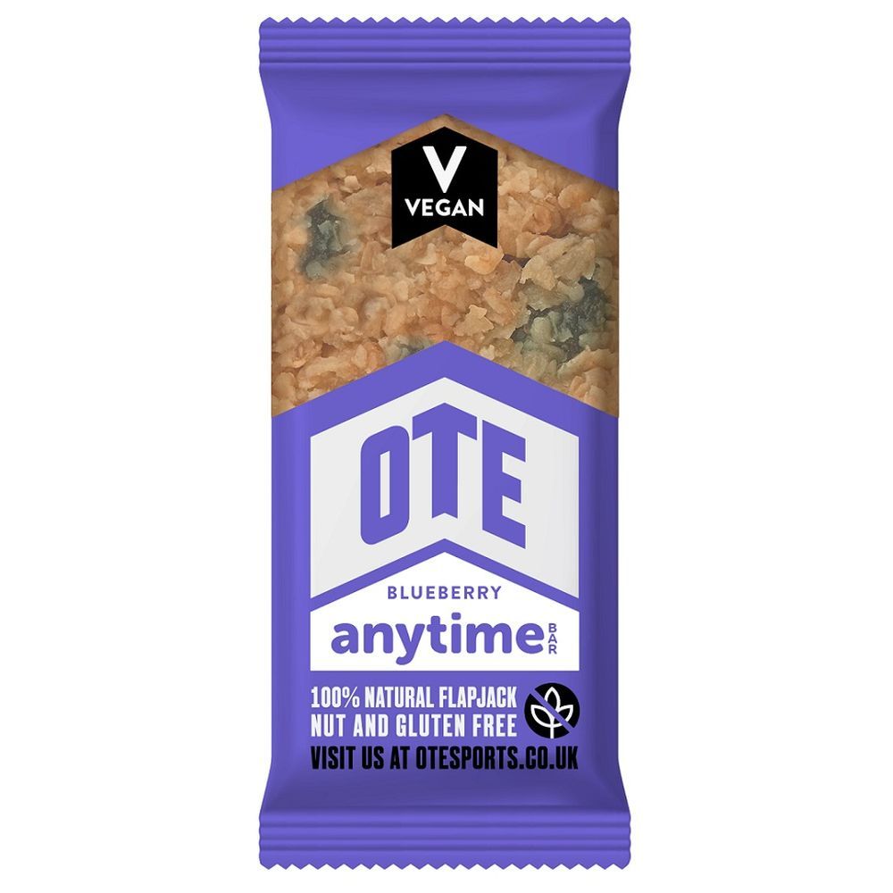 OTE Sports - Anytime Snack Bar - Blueberry 62g - Pack of 4