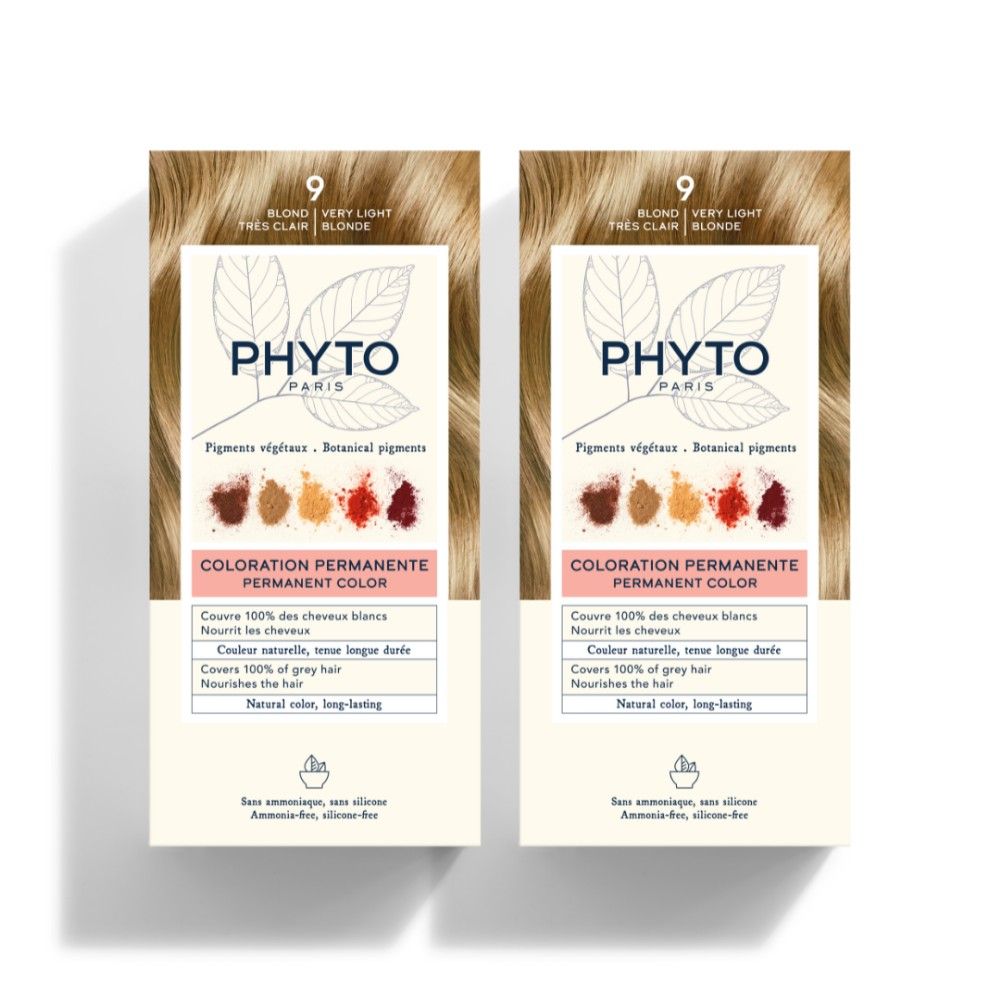 Phyto - Hair Colour 9 Very Light Blonde Pack Of 2
