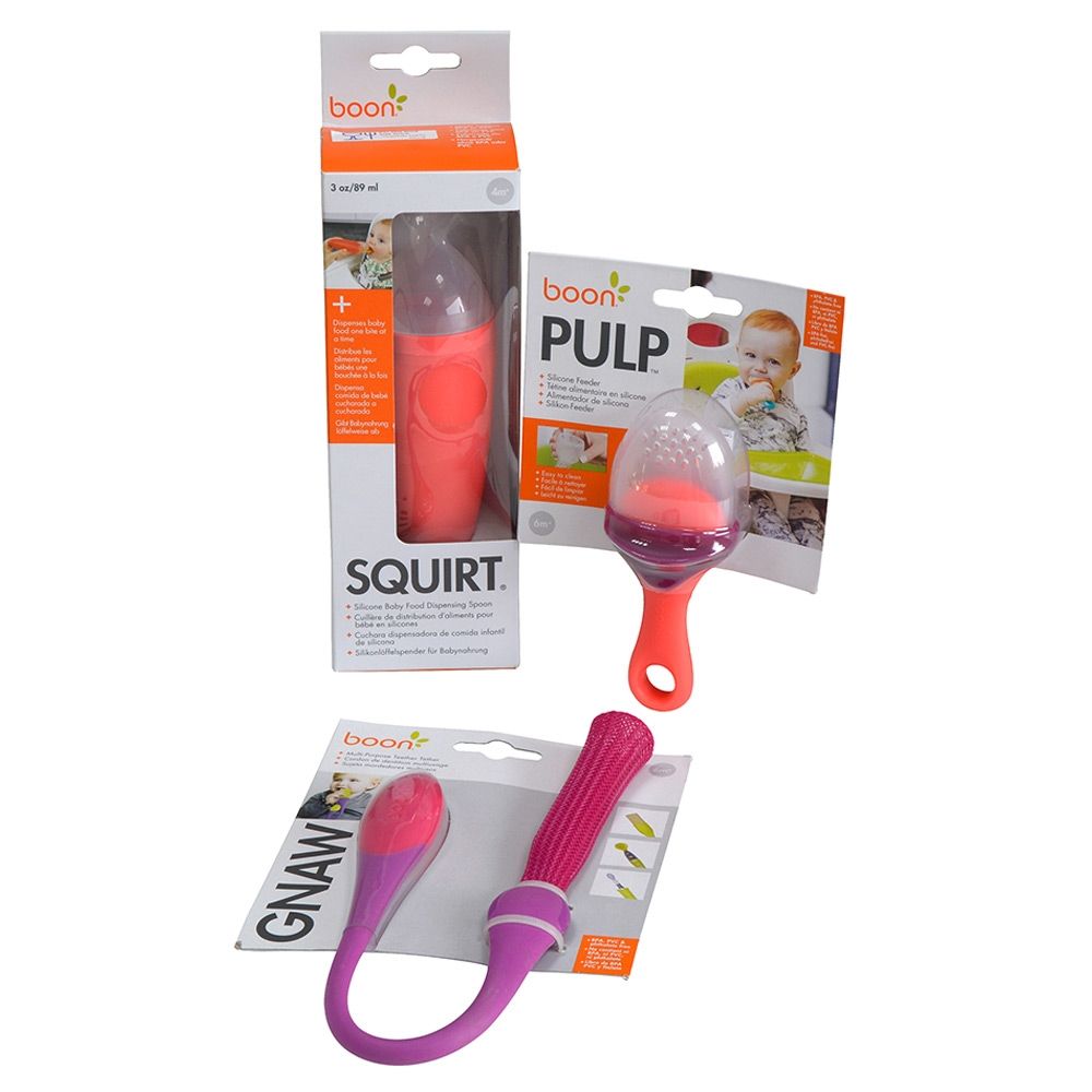 Boon - Squirt + Pulp Feeder + Gnaw - Pink