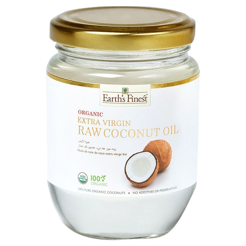 Earth's Finest - Organic Extra Virgin Raw Coconut Oil 200ml