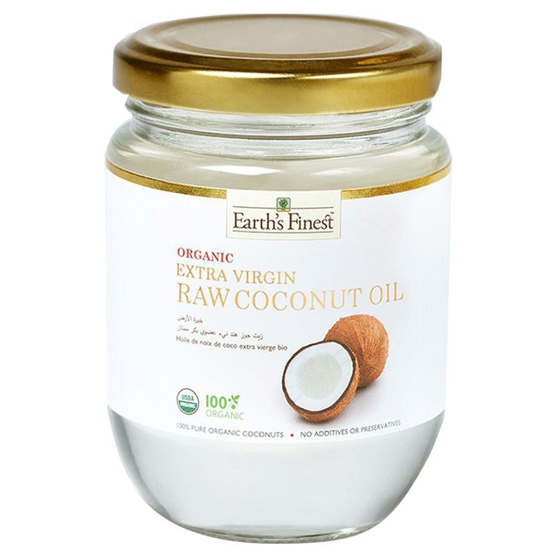 أجود أنواع زيت جوز الهند البكر العضوي من إيرثز فاينست - 200 مل