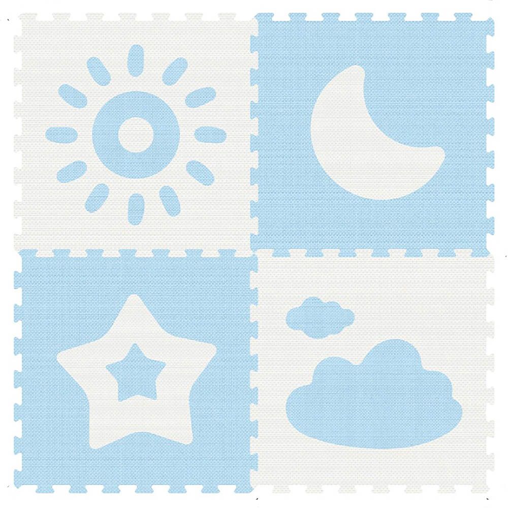 Sunta - Weather Series Baby Puzzle Foam Mat 4pcs - Blue