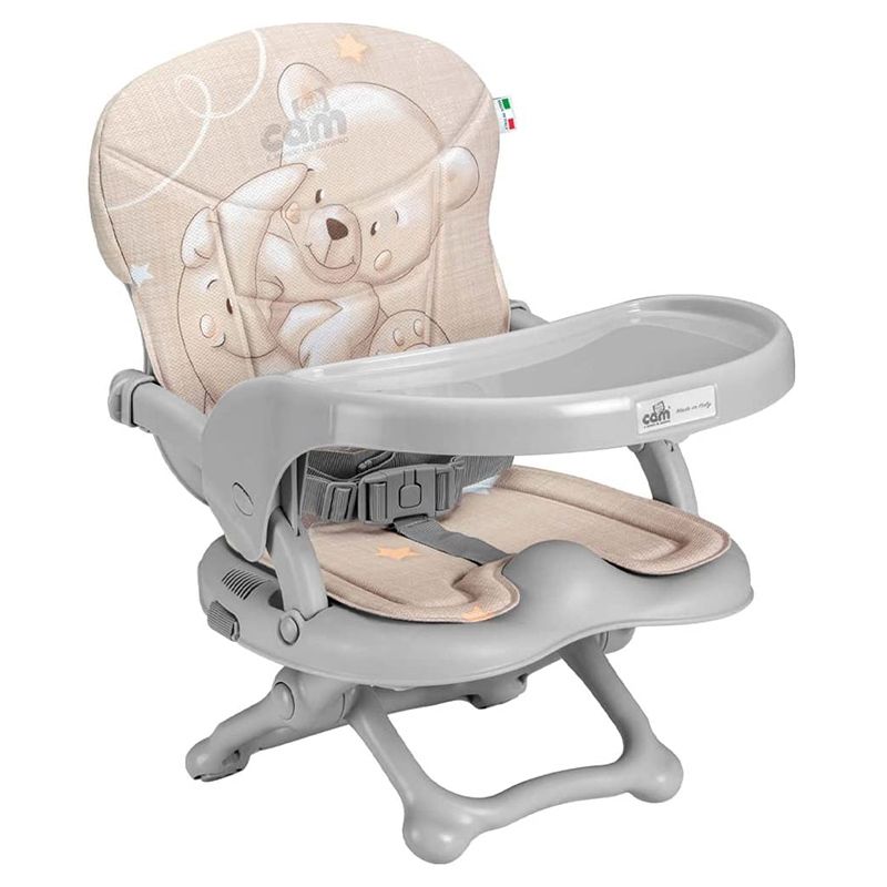 Cam - Smarty Pop Moon Bear Booster Seat - Beige/Grey