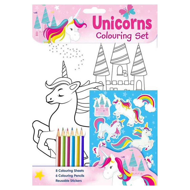 Unicorns Colouring Set