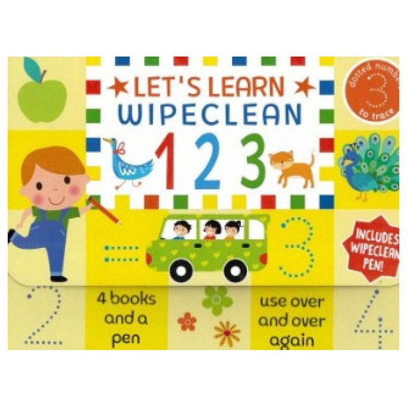 مجموعة كتب تعليمية Wipe-Clean 123 - عدد 4