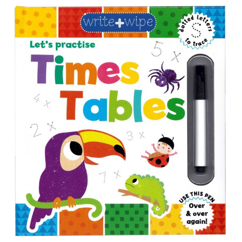 Write+Wipe Lets Practise Times Tables