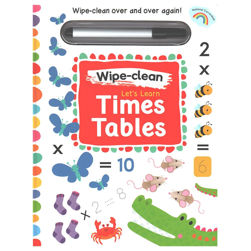 Wipe Clean: Lets Learn Times Tables