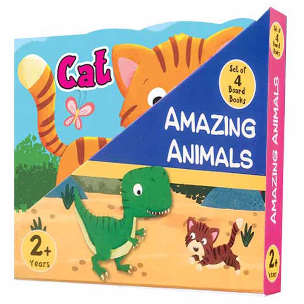  كتاب amazing animals - set of 4 board books 