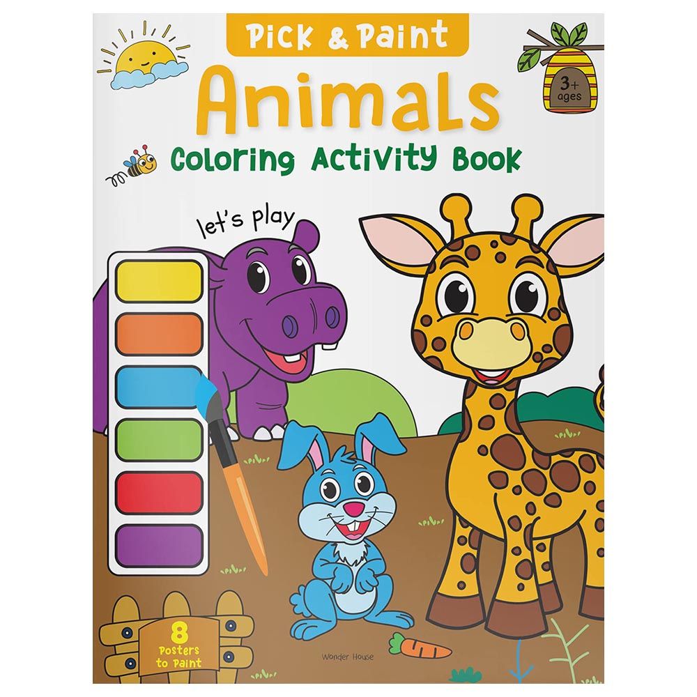 Pick & Paint Coloring Activity: Animals