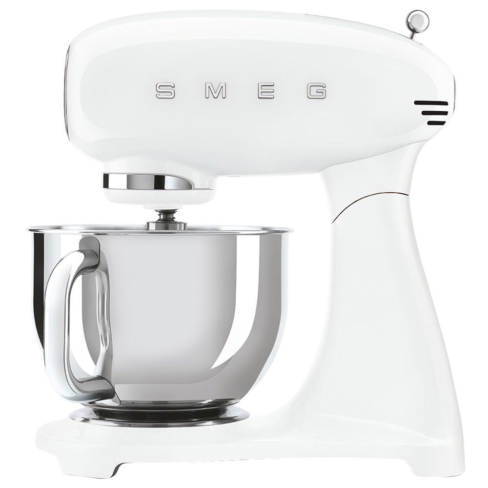 Smeg - Stand Mixer with Steel Bowl - White