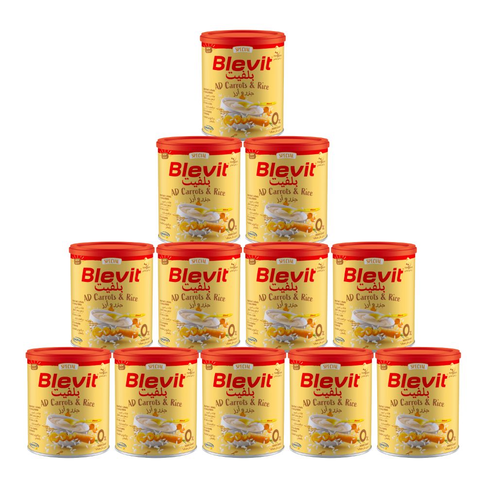 Ordesa - Blevit AD Carrots & Rice Cereal 250g - Pack of 12