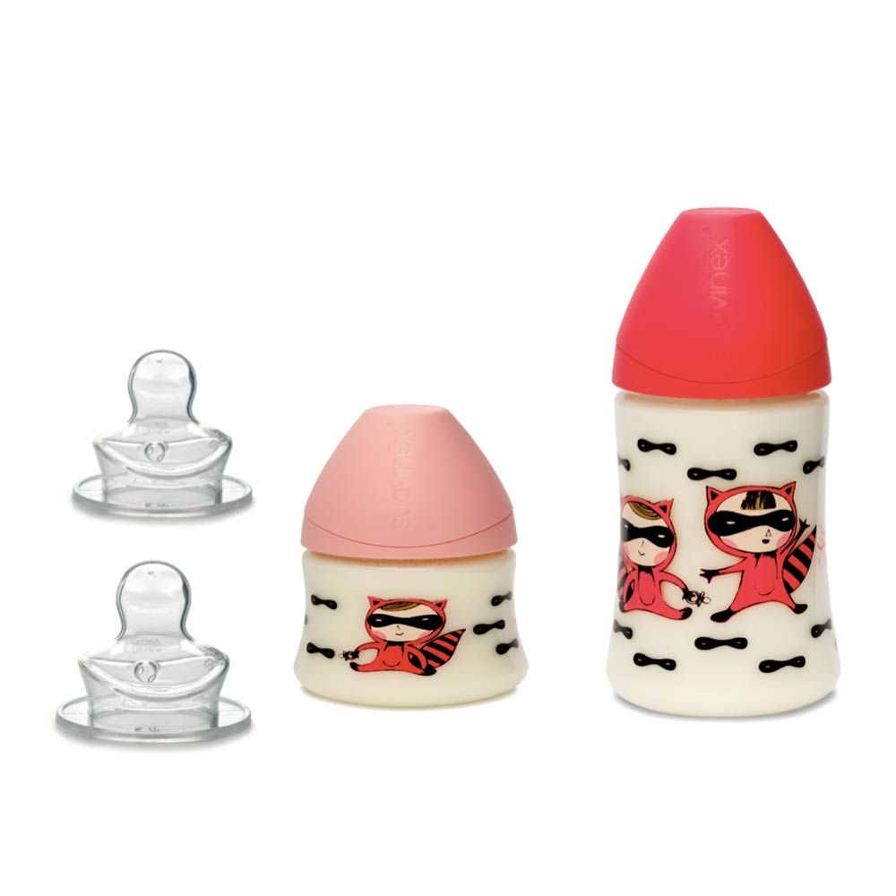 Suavinex - Secret Feeding Bottle With Teat - Pink