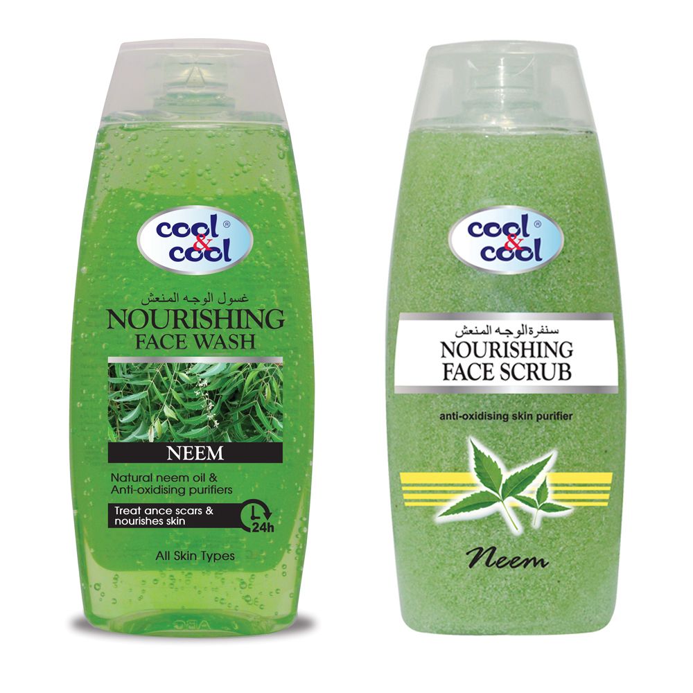 Cool & Cool - Nourishing Face Wash Neem 200ml + Face Scrub 200ml