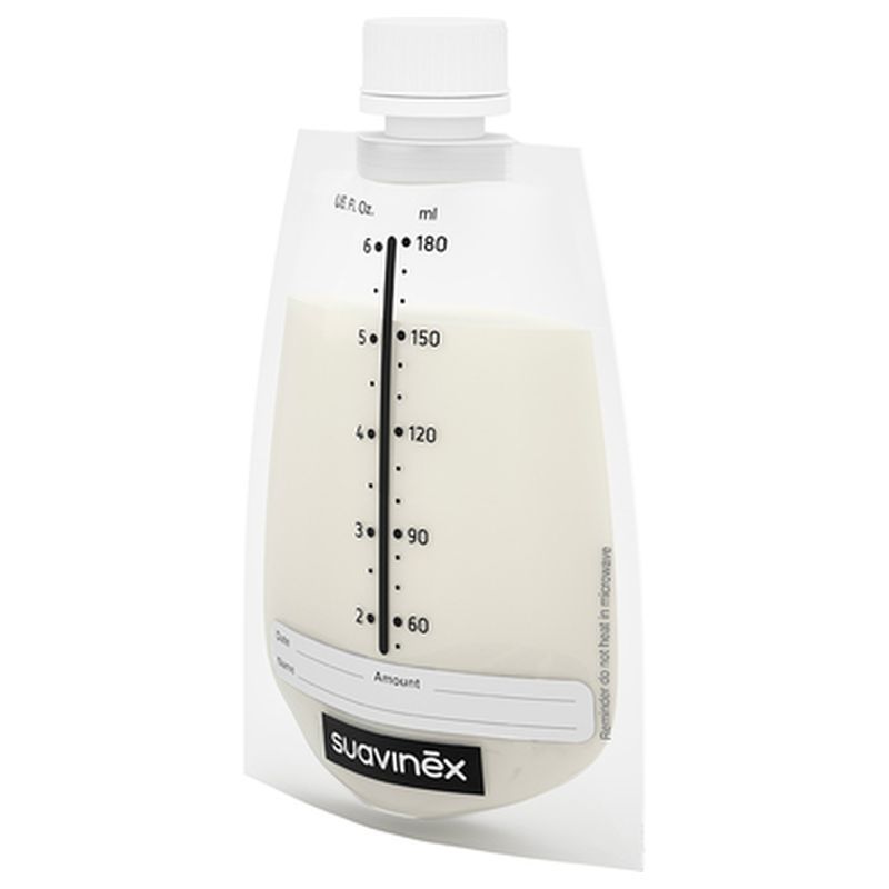Suavinex - Breast Milk Bags With Cap Pack of 20 - White