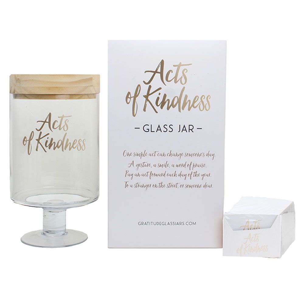 Gratitude Jar - Acts Of Kindness Glass Jar