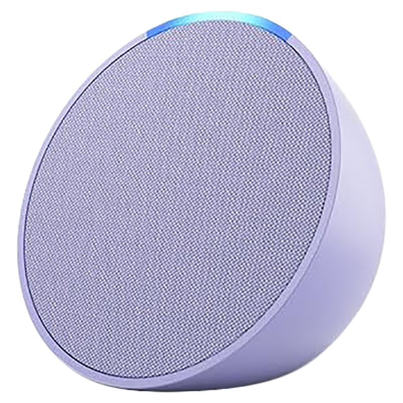 Amazon - Echo Pop Full Sound Smart Speaker w/ Alexa - Lavender Bloom