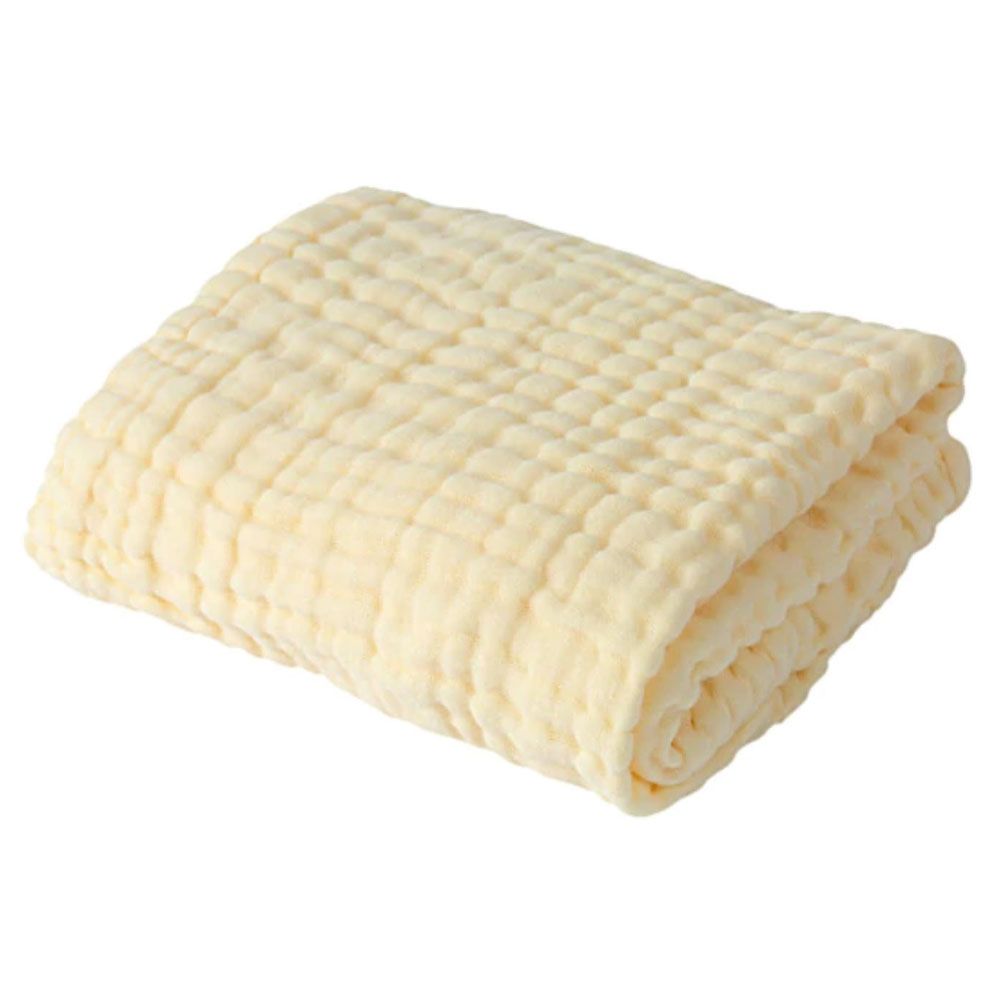 Anvi Baby - Organic 6 Layered Muslin Bath Towel - Yellow