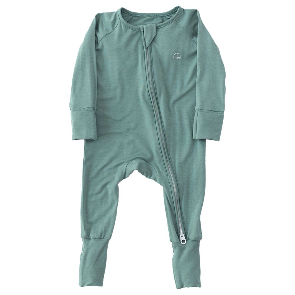 Anvi Baby - Organic Zipper Romper - Soft Sage