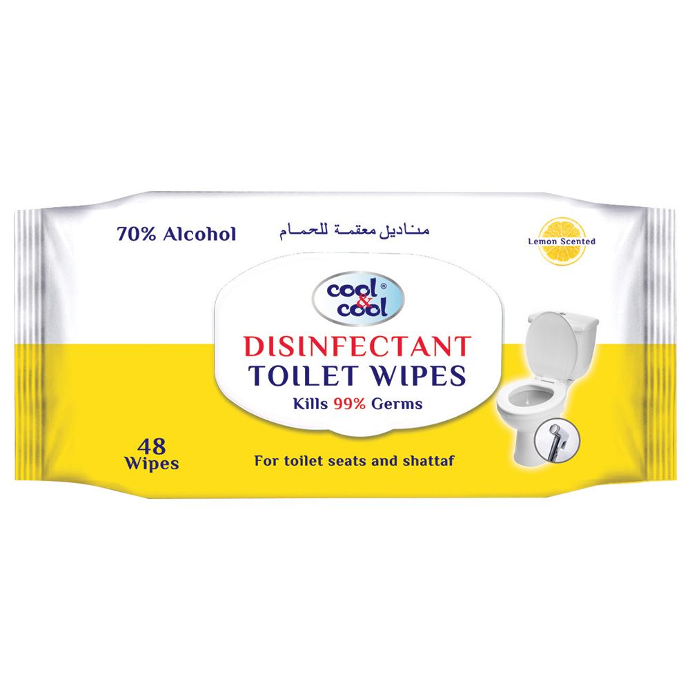 Cool & Cool - Disinfectant Toilet Wipes 48s