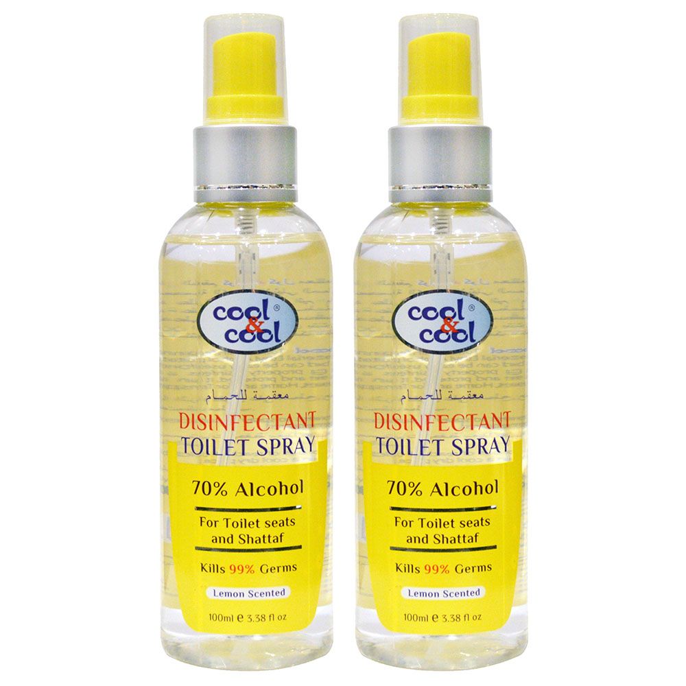 Cool & Cool - Disinfectant Toilet Spray 100ml Pack of 2 