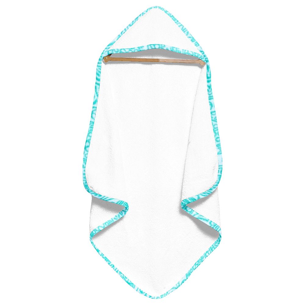 The Baby Atelier - Organic Hooded Towel Set - Green Mehendi