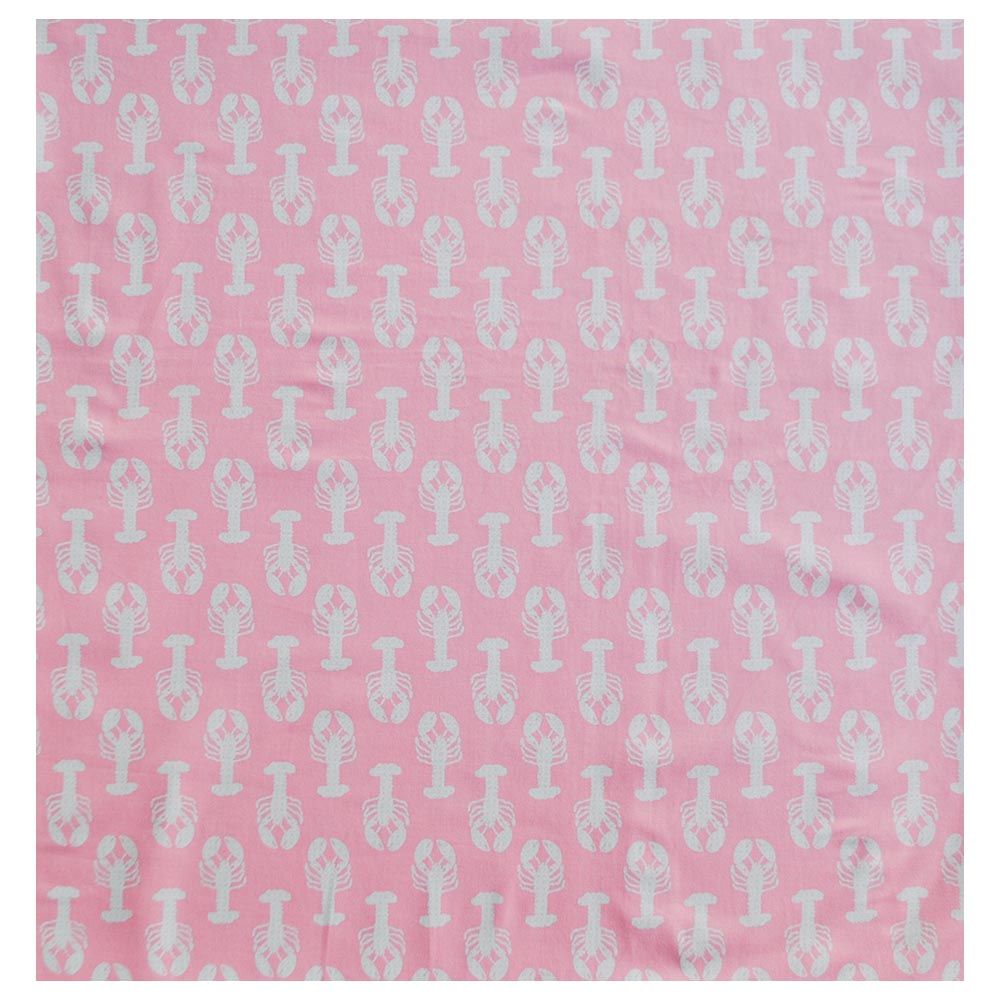 The Baby Atelier - Junior Bed Cover - Single - Pink Crab