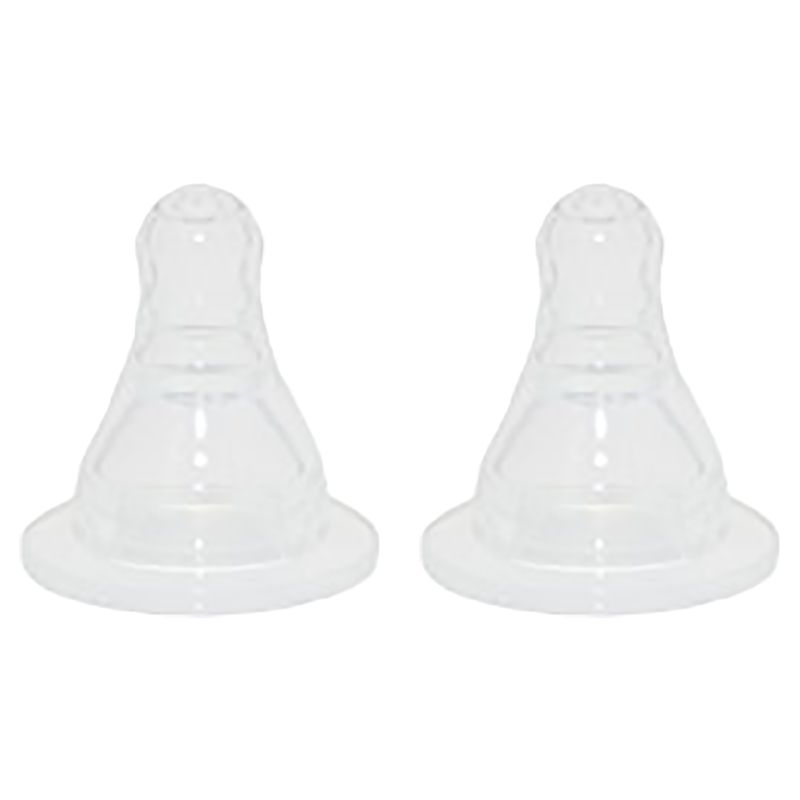 OrganicKidz - Peristaltic Slow Flow Narrow Necked Nipples - Pack Of 2