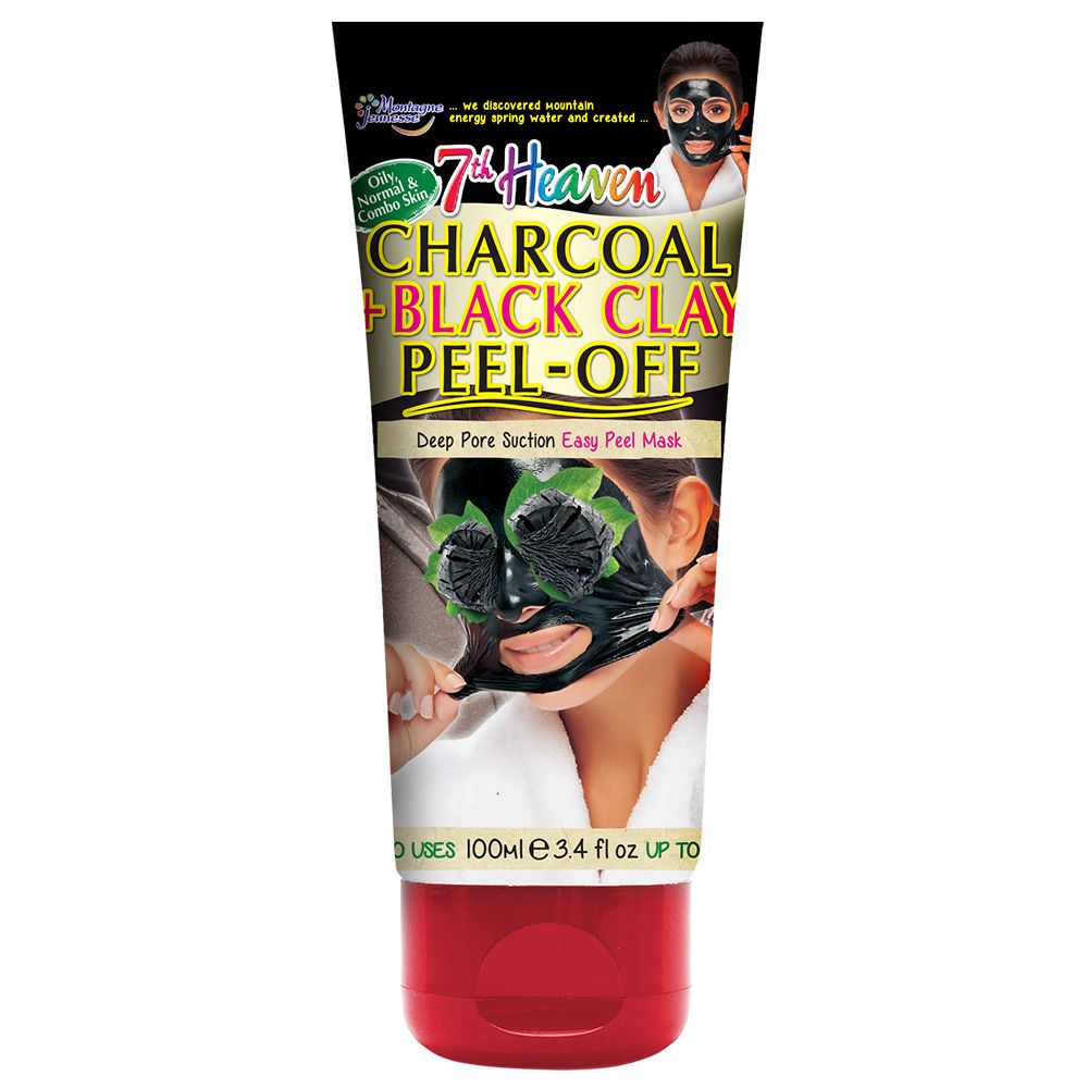 7th Heaven - Charcoal + Black Clay Peel-Off Mask 100ml