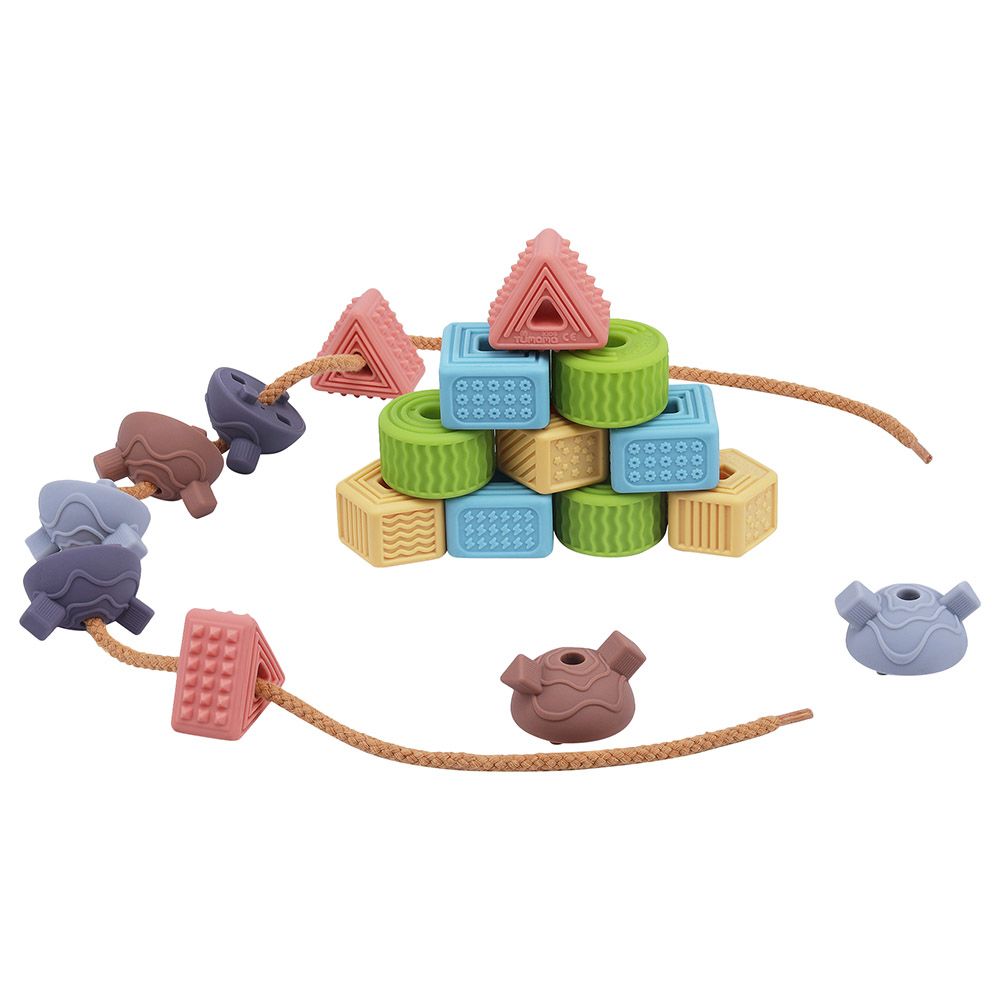 Tumama - Geometric Silicone Threading Beads Sensory Toy