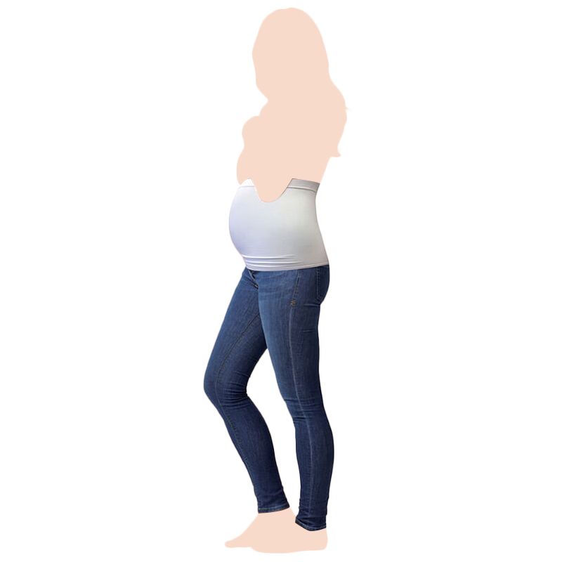 Fertile Mind Bando Essential Maternity Belly Band - White