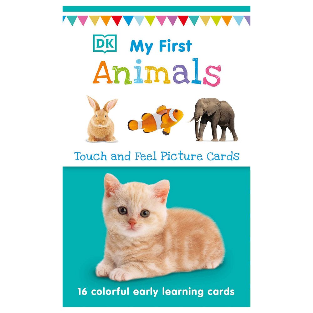 بطاقات تعليمية My First Touch and Feel Picture Cards: Animals
