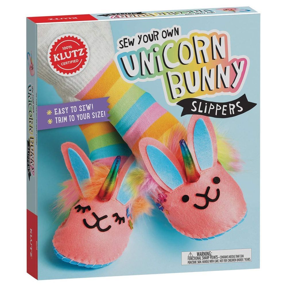 Sew Your Own Unicorn Bunny Slippers