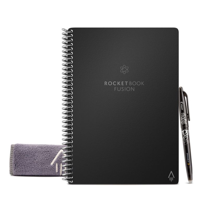 Rocketbook Fusion Smart Reusable Notebook - Executive Black