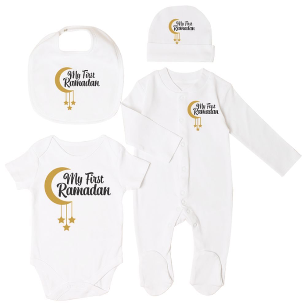 Impressions - 4pc-Set - My First Ramadan English Gift - White