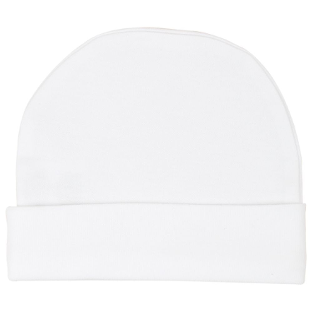 Impressions - Baby Premium 100% Cotton Beanie - White