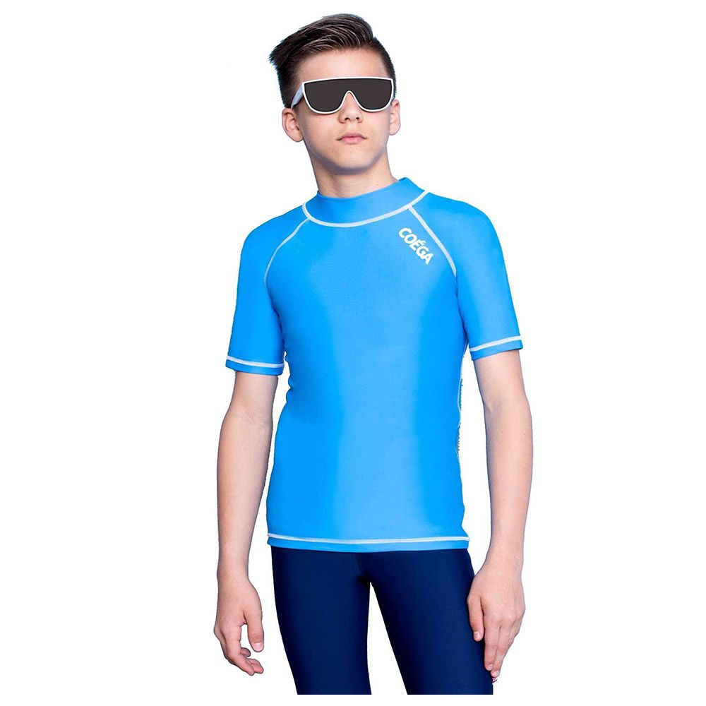 COEGA Sunwear - Y Boys Rash Guard, Blue Basic