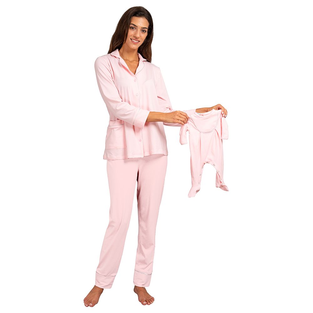 Cosset - 2pc-Set - Astre Maternity Pajama - Pink