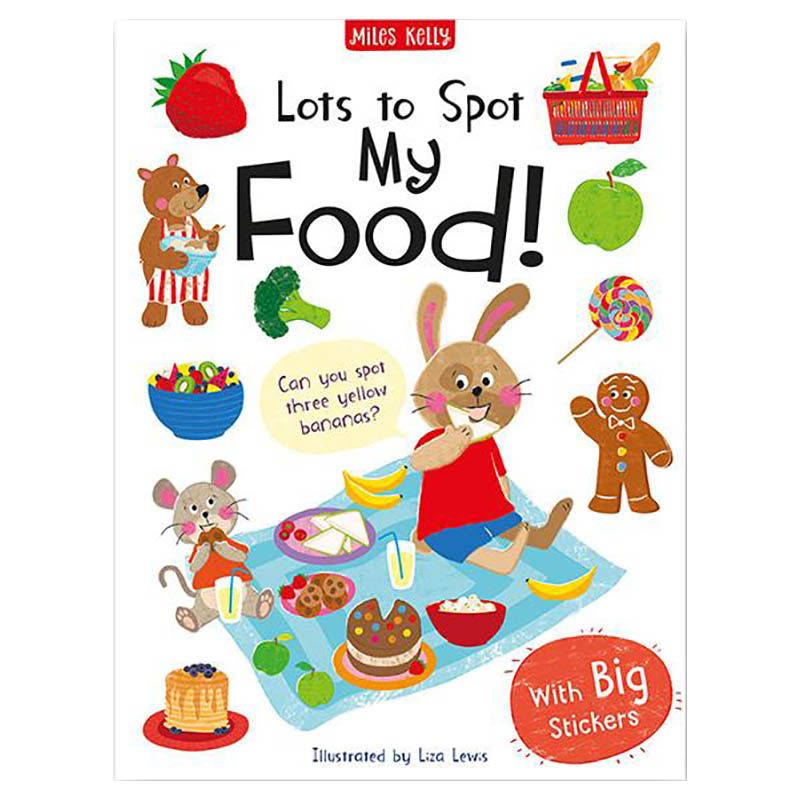 كتاب Lots To Spot with Big Stickers My Food