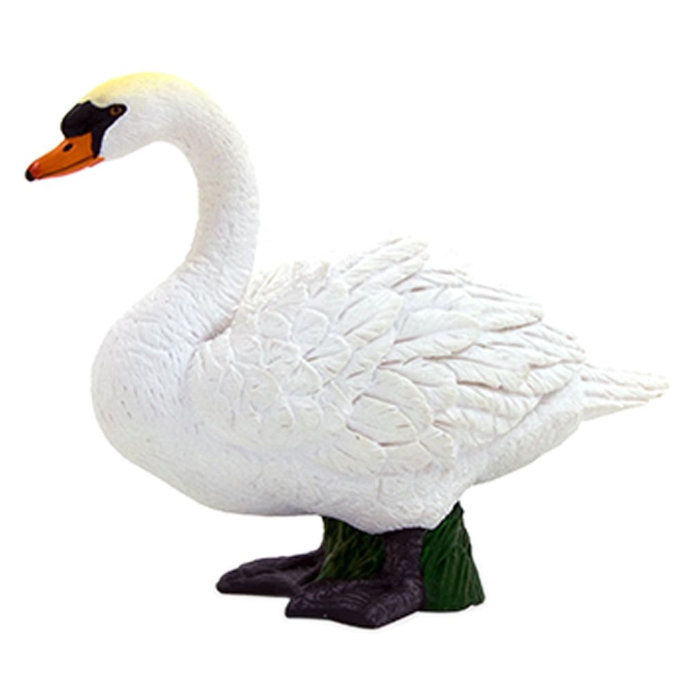 Animal Planet - Mojo Mute Swan Toy Figure - White