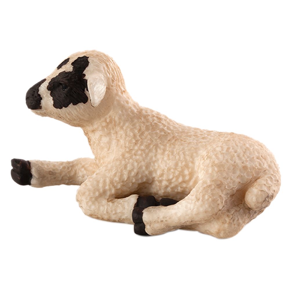 Animal Planet - Mojo Black Faced Lamb Laying Down - Cream