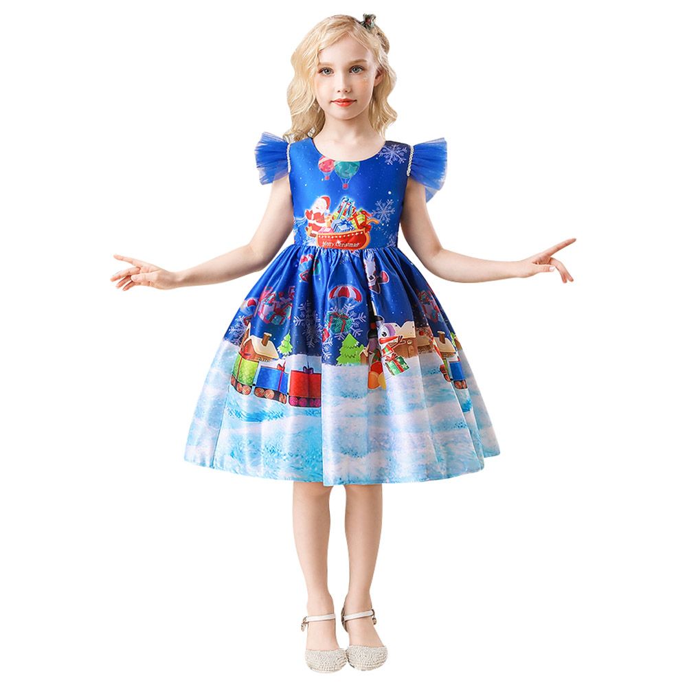 D'Daniela - Xmas Snow Queen Dress - Blue
