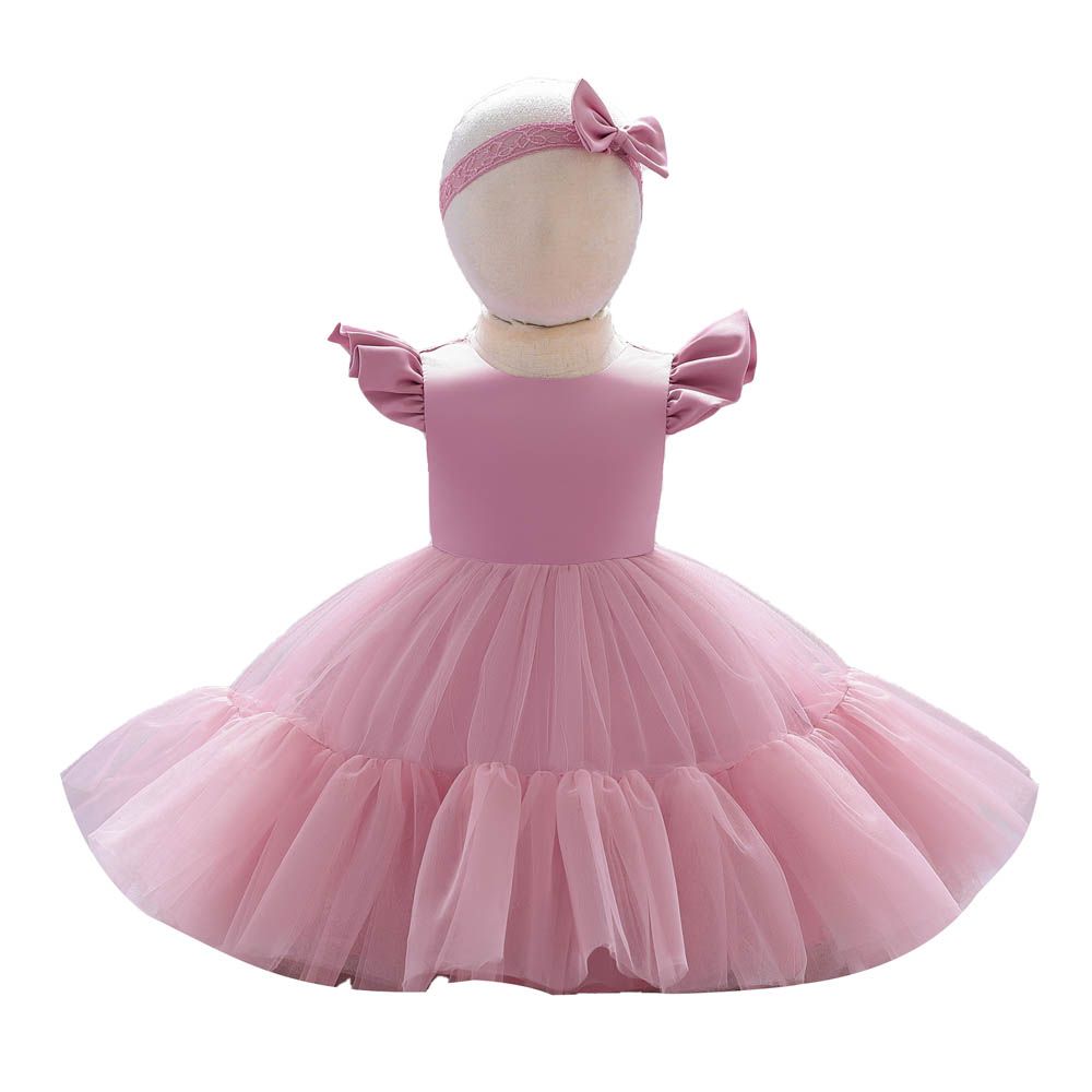 Ddaniela - Girls Fit & Flare Party Dress - Onion Pink