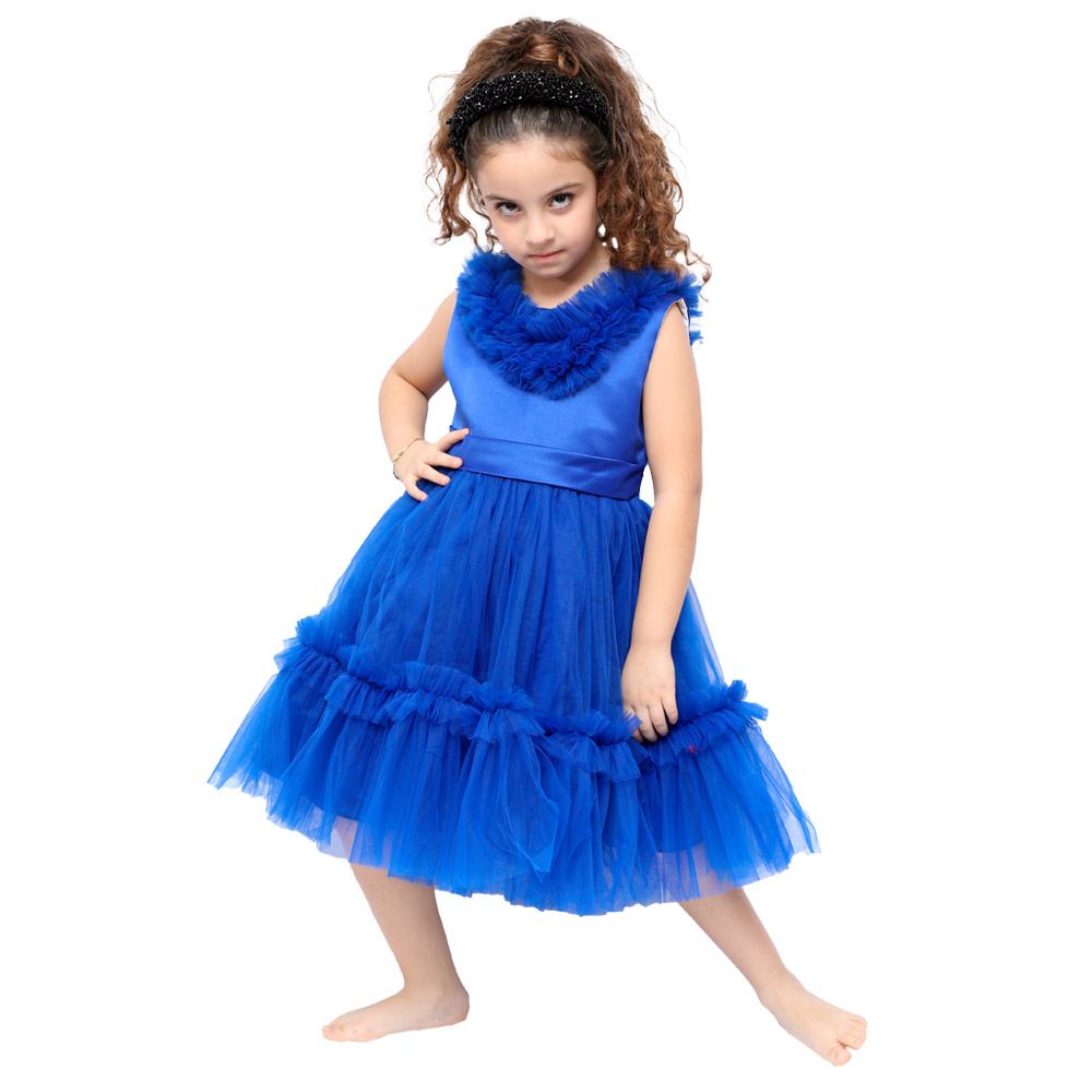 D' Daniela - Summer Light Party Dress - Blue